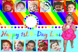 Lexi's 1st Birthday Banner by South Side Signs